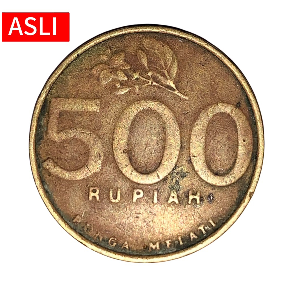 Uang Kuno Koin 500 Rupiah Bunga Melati (Asli, Tahun 1991-1997)