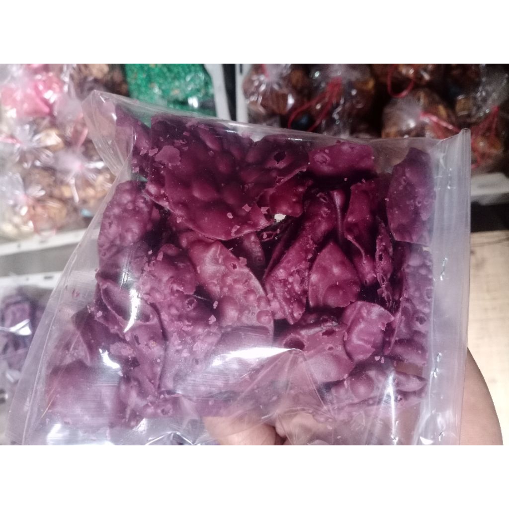 

Kripik Bawang Ubi Rambat Ungu