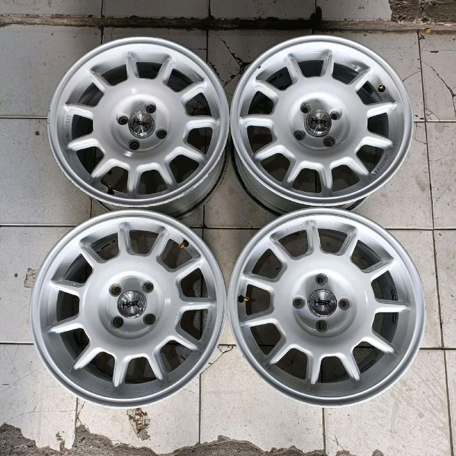 VELG MOBIL BEKAS OZ RACING R15 PCD 4X100 PNP BRIO JAZZ YARIS MOBILIO FREED DLL