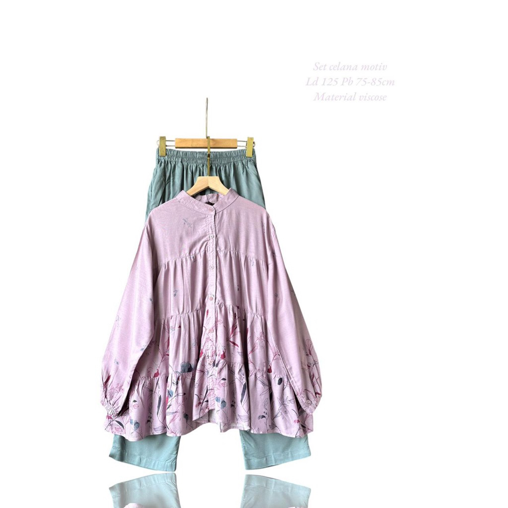 Setelan celana rempel wanita