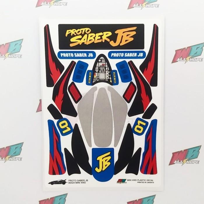 Stiker Proto Saber JB - Body Biru - Vinnyl Laminating Doft
