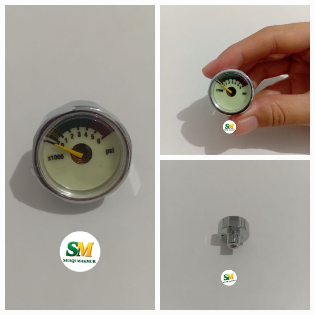 MANOMETER KECIL PSI 6000 ,MANOMETER PCP 6000 PSI KECIL ,MANOMETER IMPORT