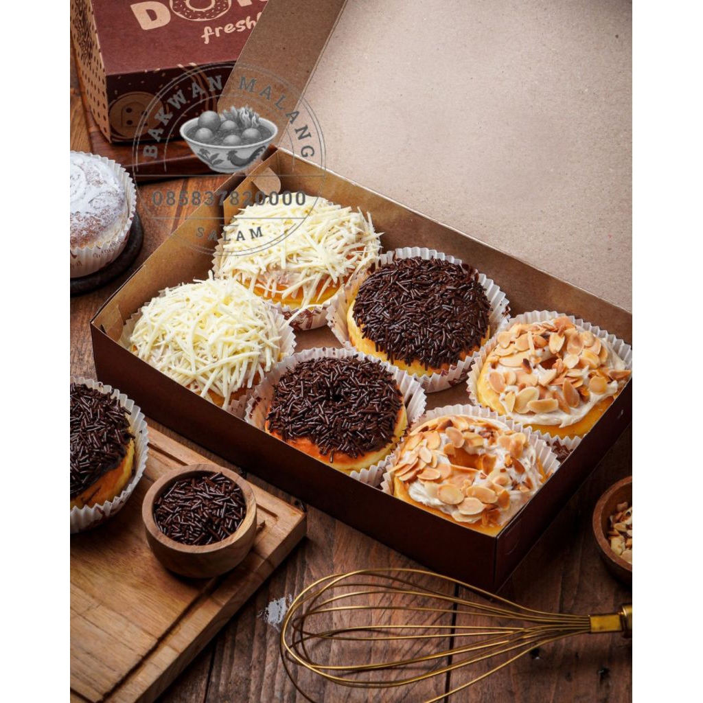 

Donat Aneka Rasa / Donat Cokelat / Donat Keju / Donat Almond / Donat Gula Halus