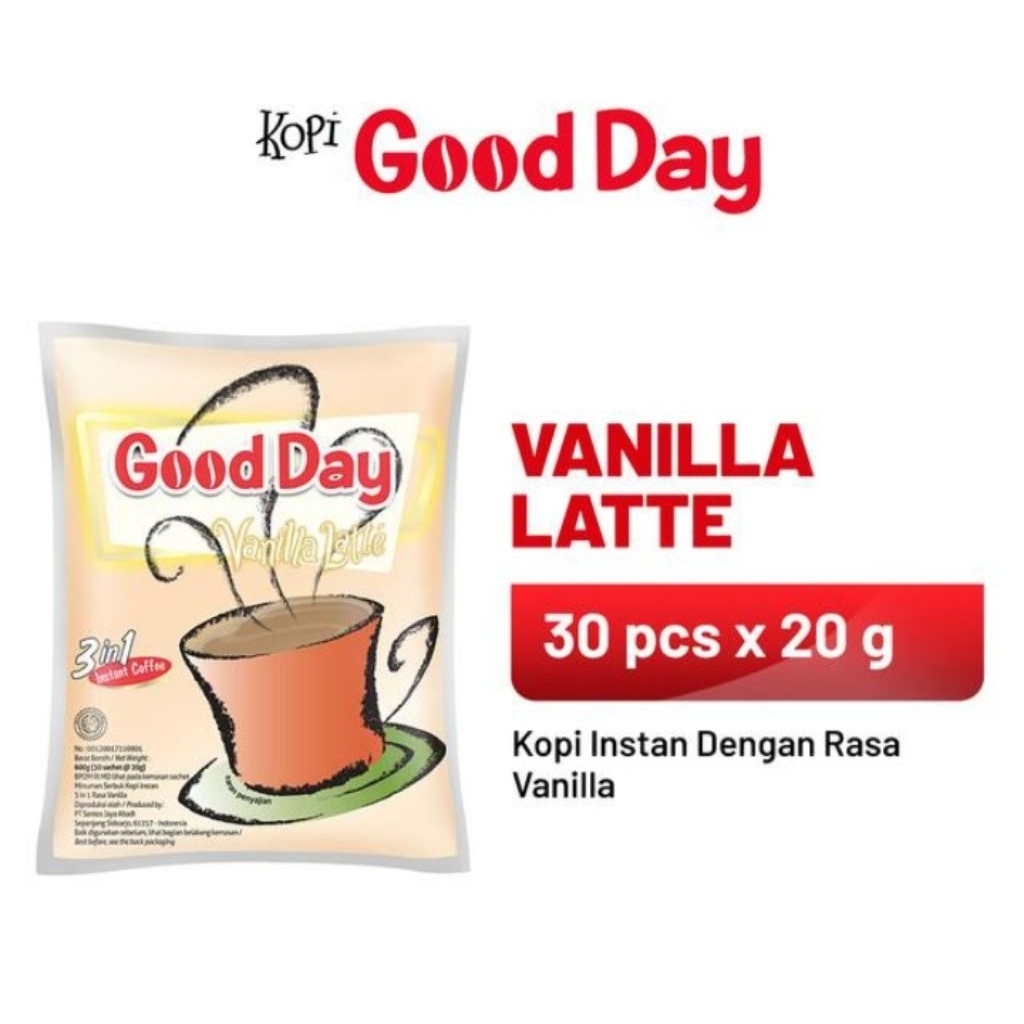 

Good Day Vanilla Latte ( 30 x 20 gr)
