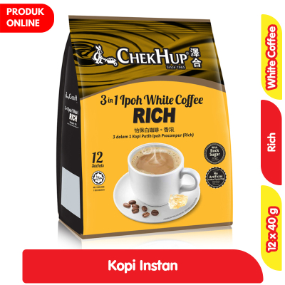 

[oddsolshop] pekanbaru/Chekhup 3in1 Ipoh White Coffee Rich 12 PCS 40GR