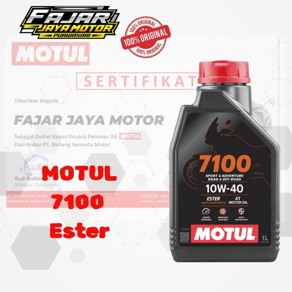 Motul 7100 10W-40/5W-40/10W-50Motor Motorcycle Oli Oil