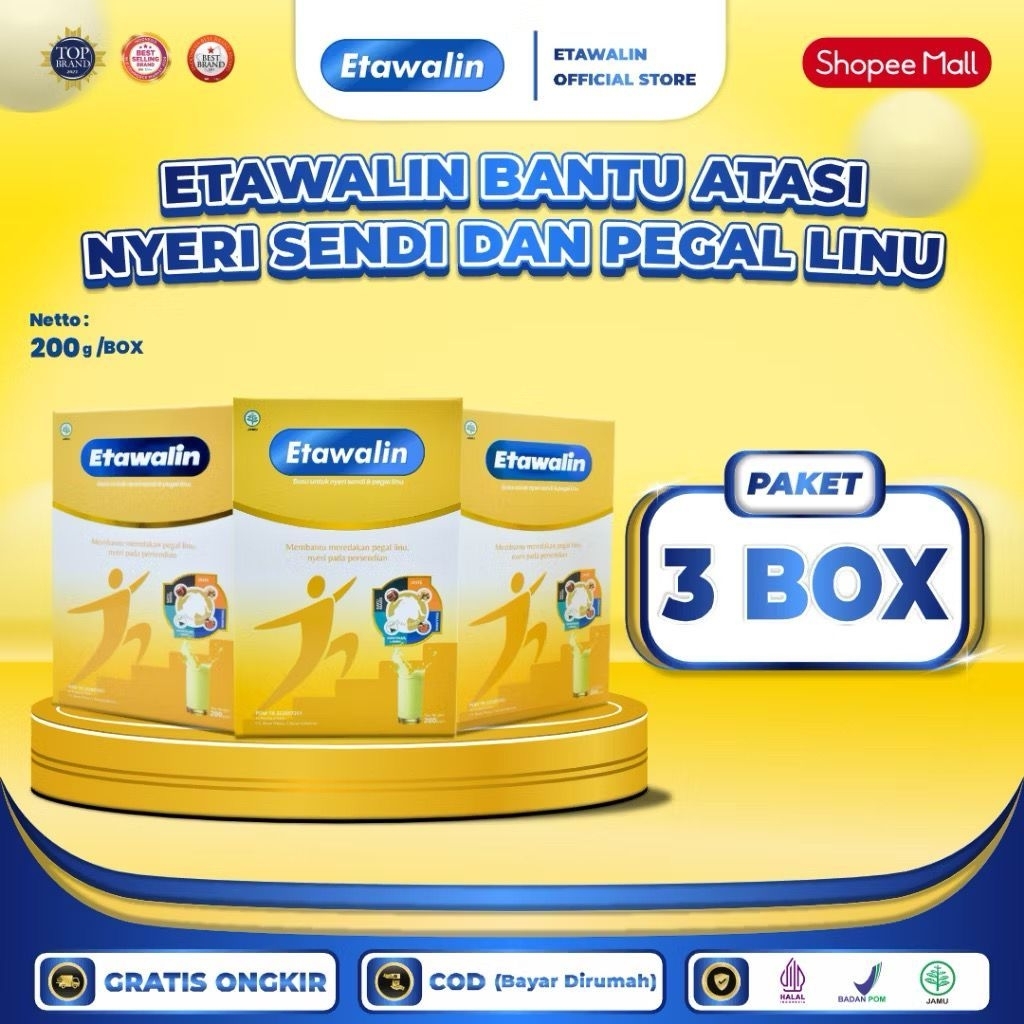 

3 Box Etawalin - Susu Kambing Etawa 100% Original atasi Nyeri Sendi