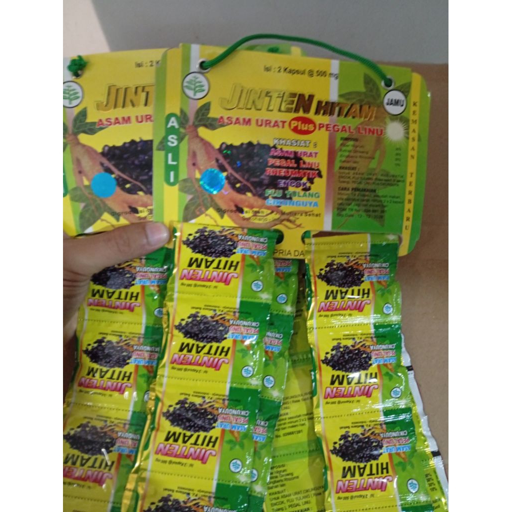 jinten hitam asam urat plus pegel linu original maju sukses