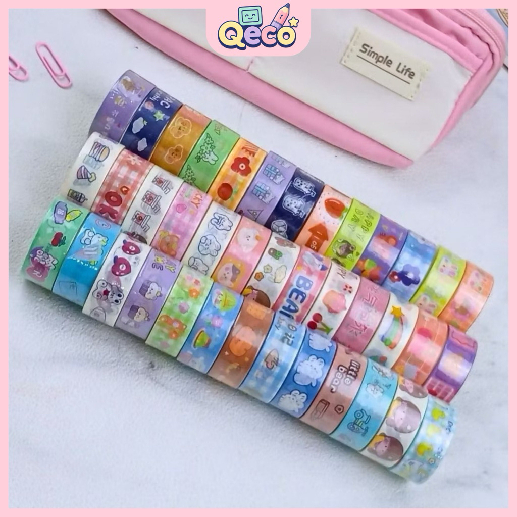 

Many Design WASHI TAPE Isolasi Kertas Motif Banyak Aesthetic Jurnaling