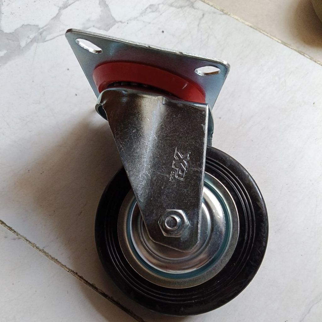 RODA KARET 4" HIDUP 1PCS RODA LORI 4" HIDUP RODA ETALASE