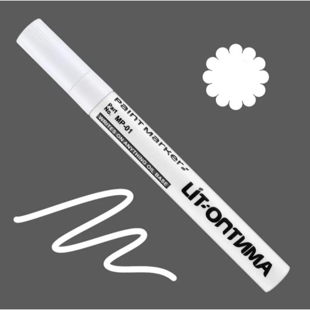

Spidol Permanen Paint Marker Oil Base - MP-01 - White