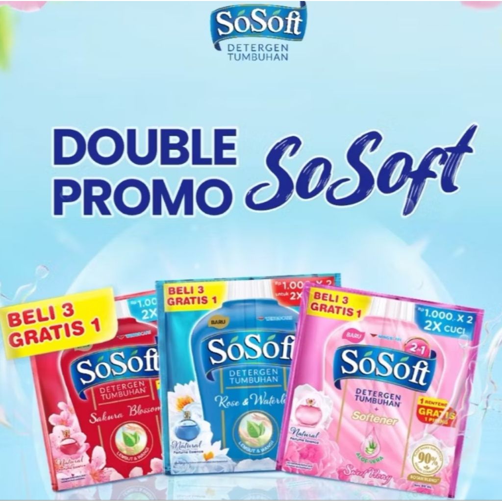 Sosoft Detergen Cair Sachet