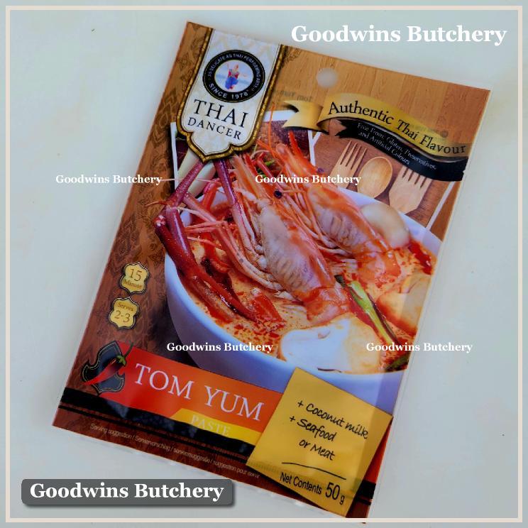 

Thai Dancer TOM YUM curry paste Thailand bumbu gulai kari tomyum sachet 50g