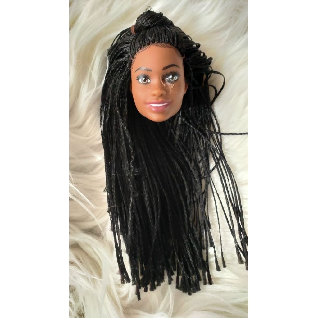 Head kepala Barbie cacat defect