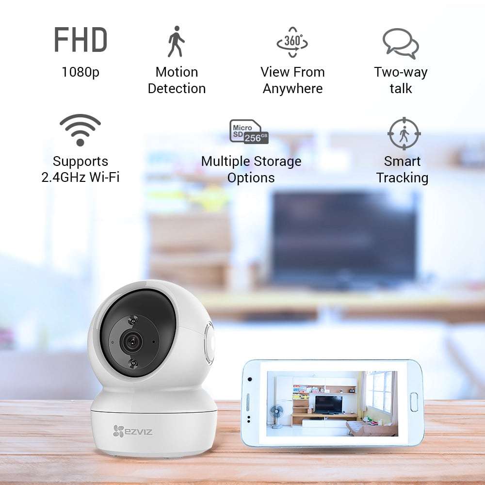 CCTV Wifi Jarak Jauh Lewat HP Smart Camera Ezviz C6N