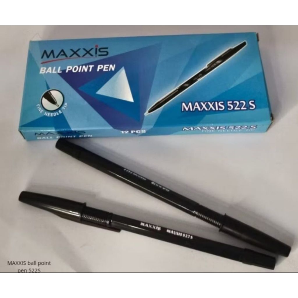 

PENA MAXXIS HITAM 1 kotak Isi 12 Pcs