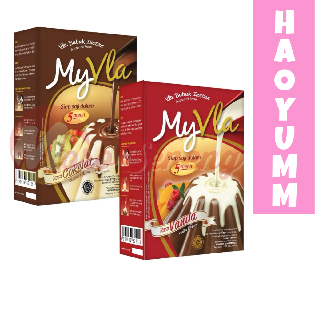 

[EXPIRED AGT 2026] MY VLA NUTRIJELL FORISA BUBUK INSTAN VANILA 60g COKELAT 63G TOPPING AGAR JELLY BOX SACHET [HAOYUMM]