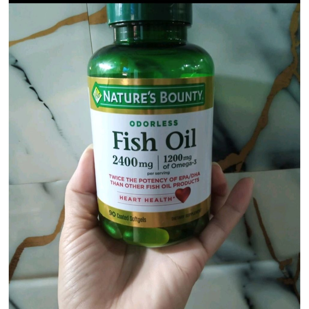 nature's bounty fish oil 2400 mg 1200 mg omega 3 90.softgel