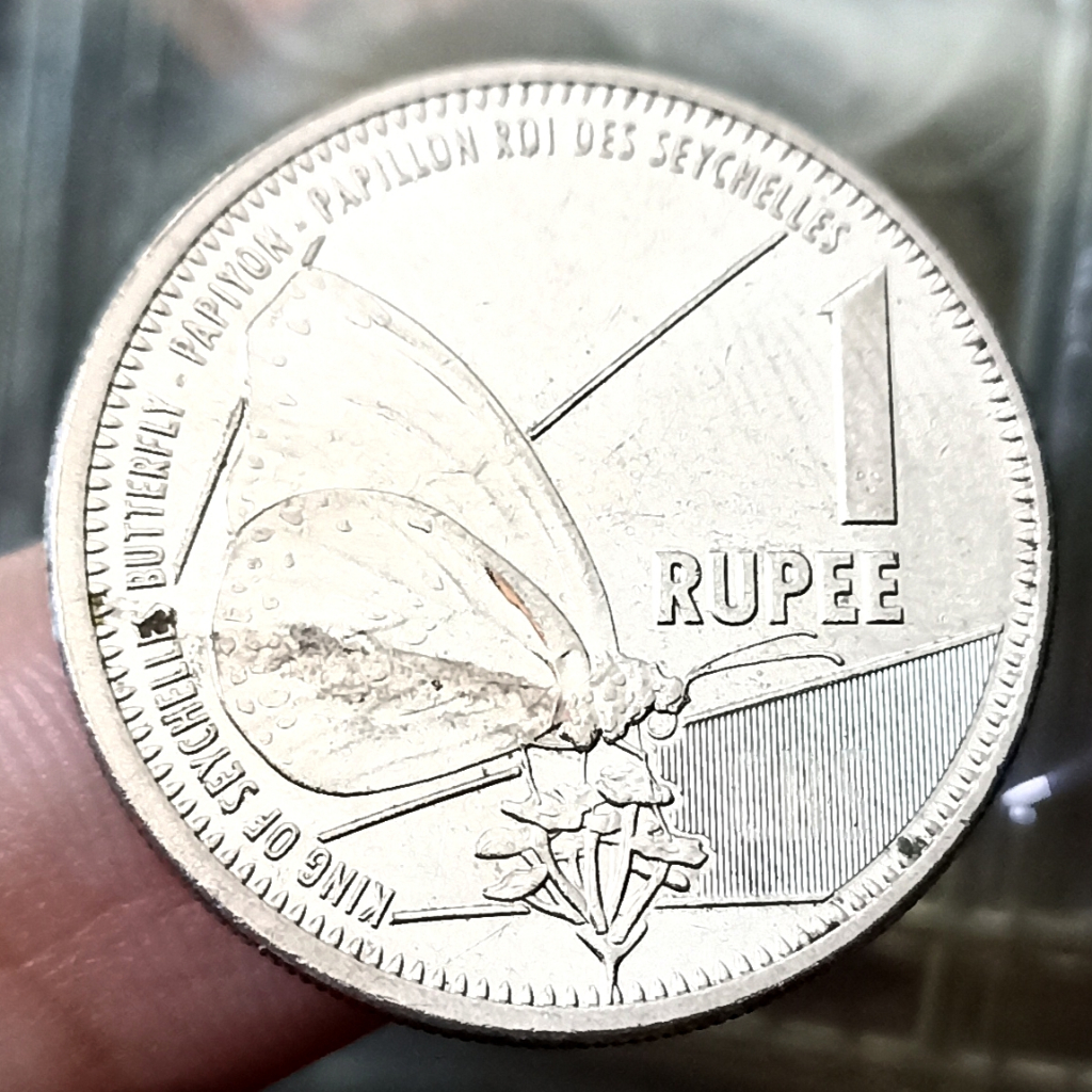 Koin Kuno Seychelles 1 Rupee