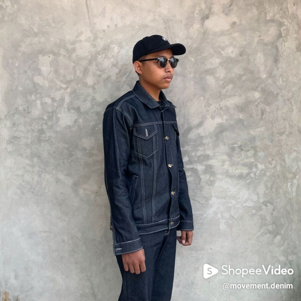 JAKET JEANS PRIA/JAKET DENIM SELVEDGE