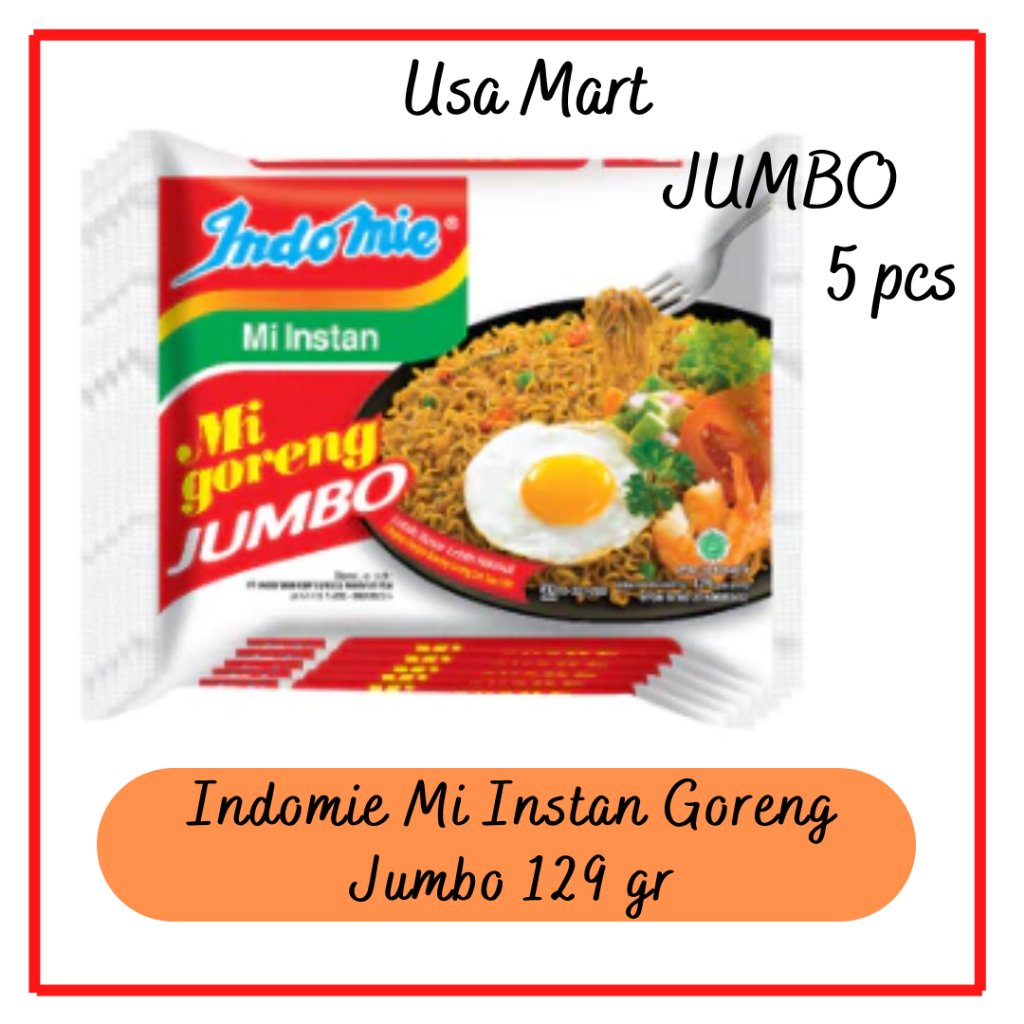 

5 BUNGKUS - JUMBO - Indomie Goreng Spesial Jumbo