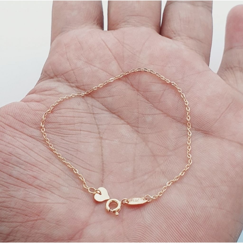 Gelang model simple Kadar 375