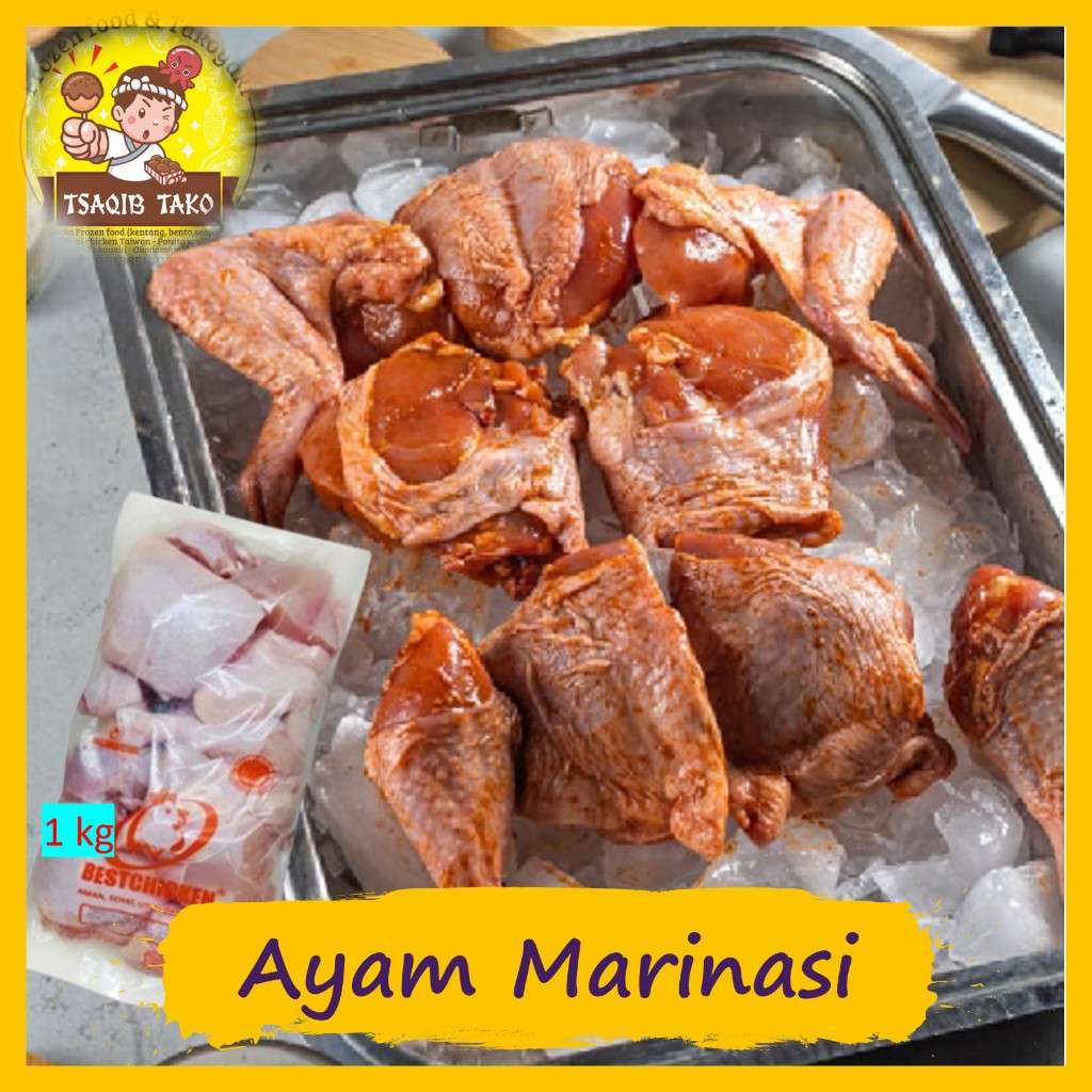 

ayam marinasi 1KG /ayam parting marinasi/ayam negeri/ayambroiler/ fried chicken potong 10