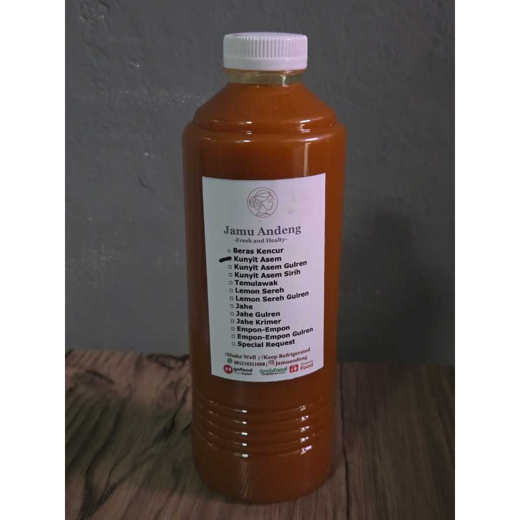 

Kunyit Asem/Kunyit Asam Fresh, Siap Minum Tanpa Pengawet 500ML