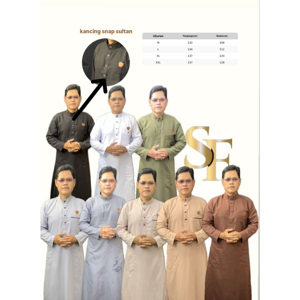 Baju jubah gamis pria ala haramain remaja dewasa lengan panjang