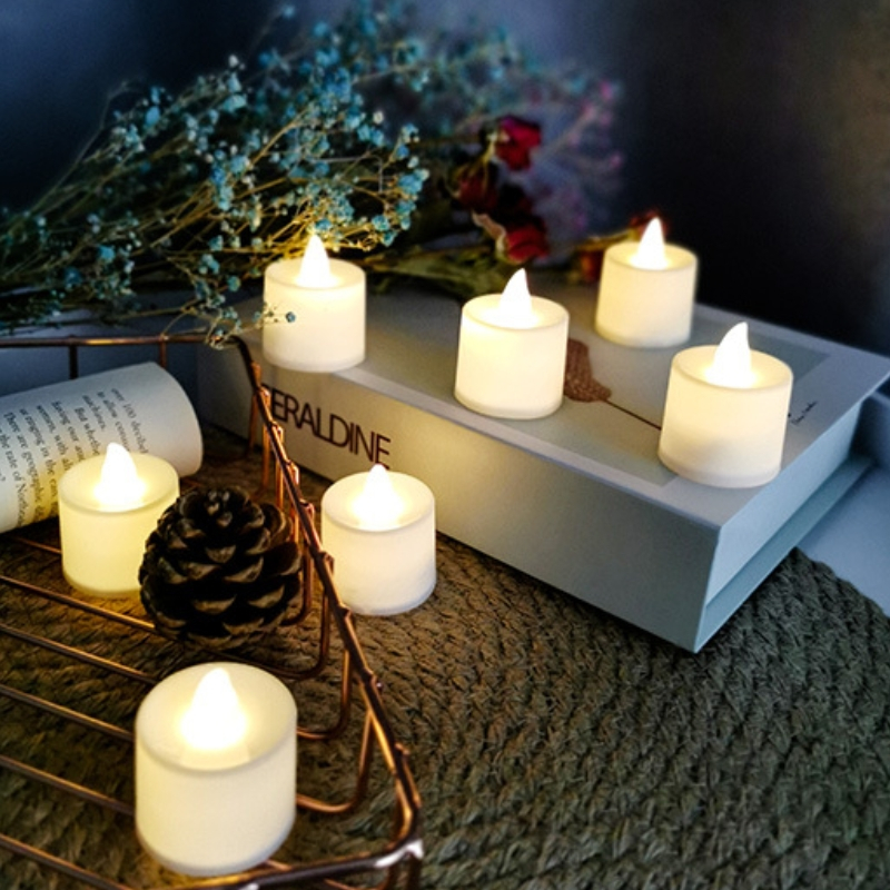 SOUVENIR LAMPU LILIN LED CANDLE LIGHT MINI LAMPU HIAS PORTABLE