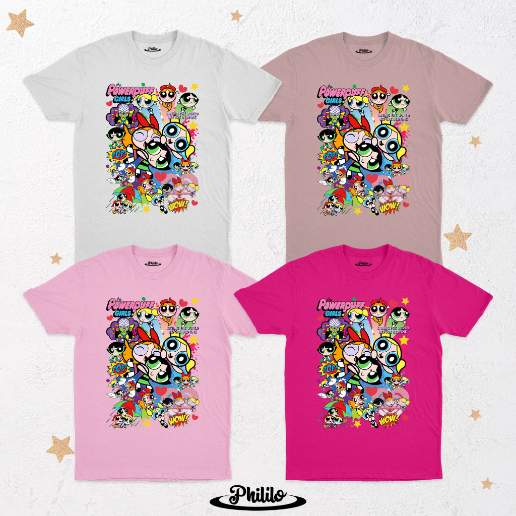 Phililo - Baju Kaos Powerpuff Girls | Baju Kaos PPG | Baju Kaos Powerpuff Girl | Baju Kaos Powerpuff