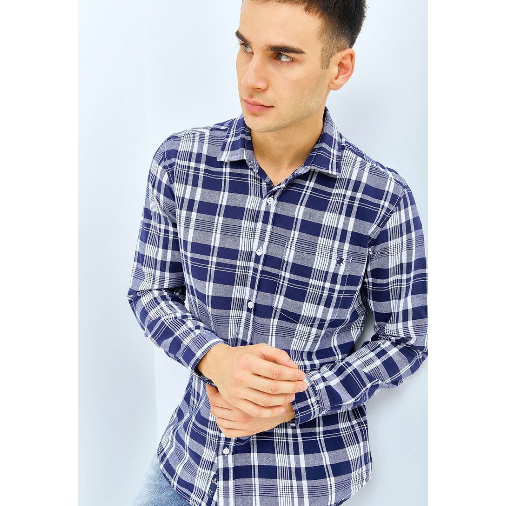 Kemeja Pria Bahan Katun Motif Original LOIS KLL412