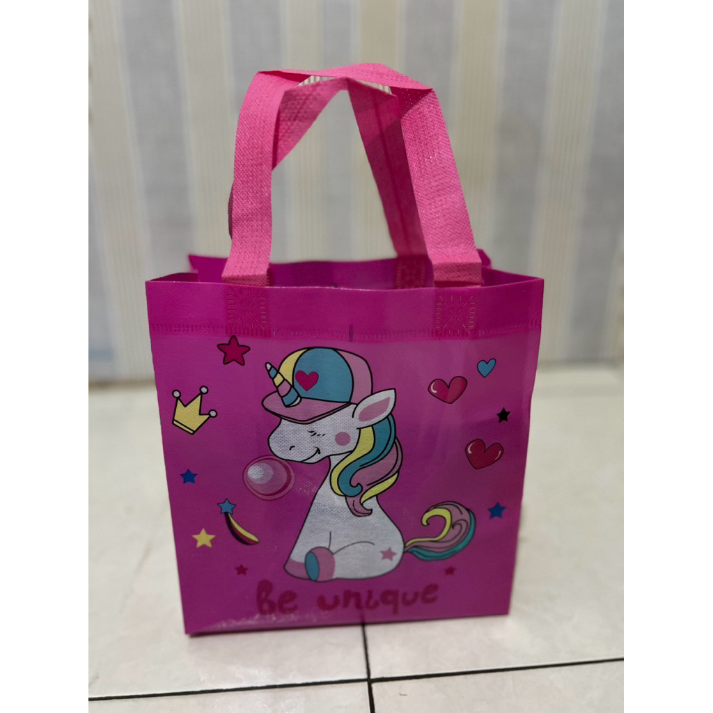 

Tas Souvenir Anak Goodie Bag Motif Ulang Tahun Birthday Acara Kartun Premium Bingkisan Kantong Snack