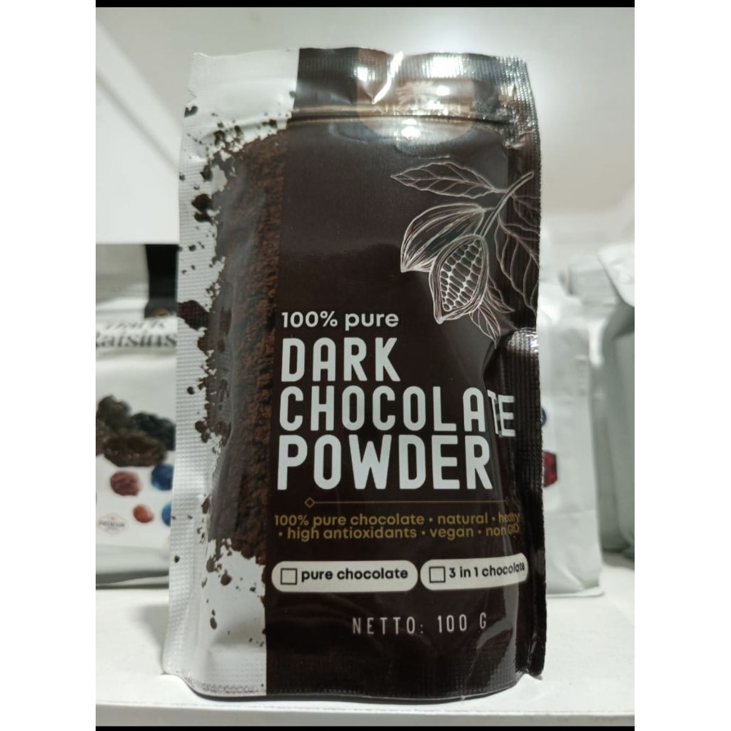 

Dark Chocolate Powder / Bubuk Coklat asli tambahan masakan cake bolu jelly agar agar enak