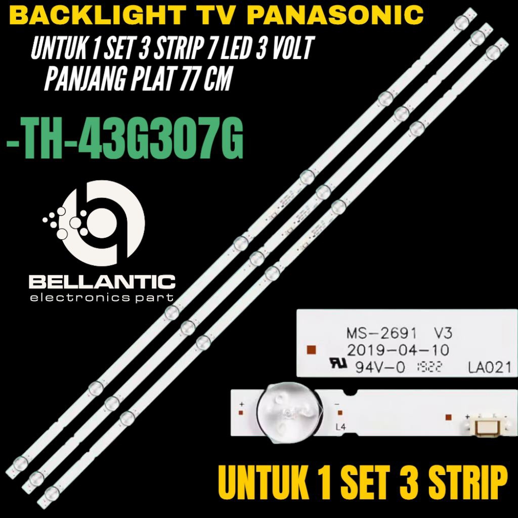 BACKLIGHT TV PANASONIC 43 INCH TH-43G307G BACKLIGHT TV PANASONIC
