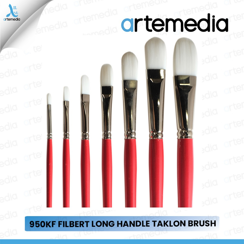 

Artemedia 950KF Filbert White Taklon Brush