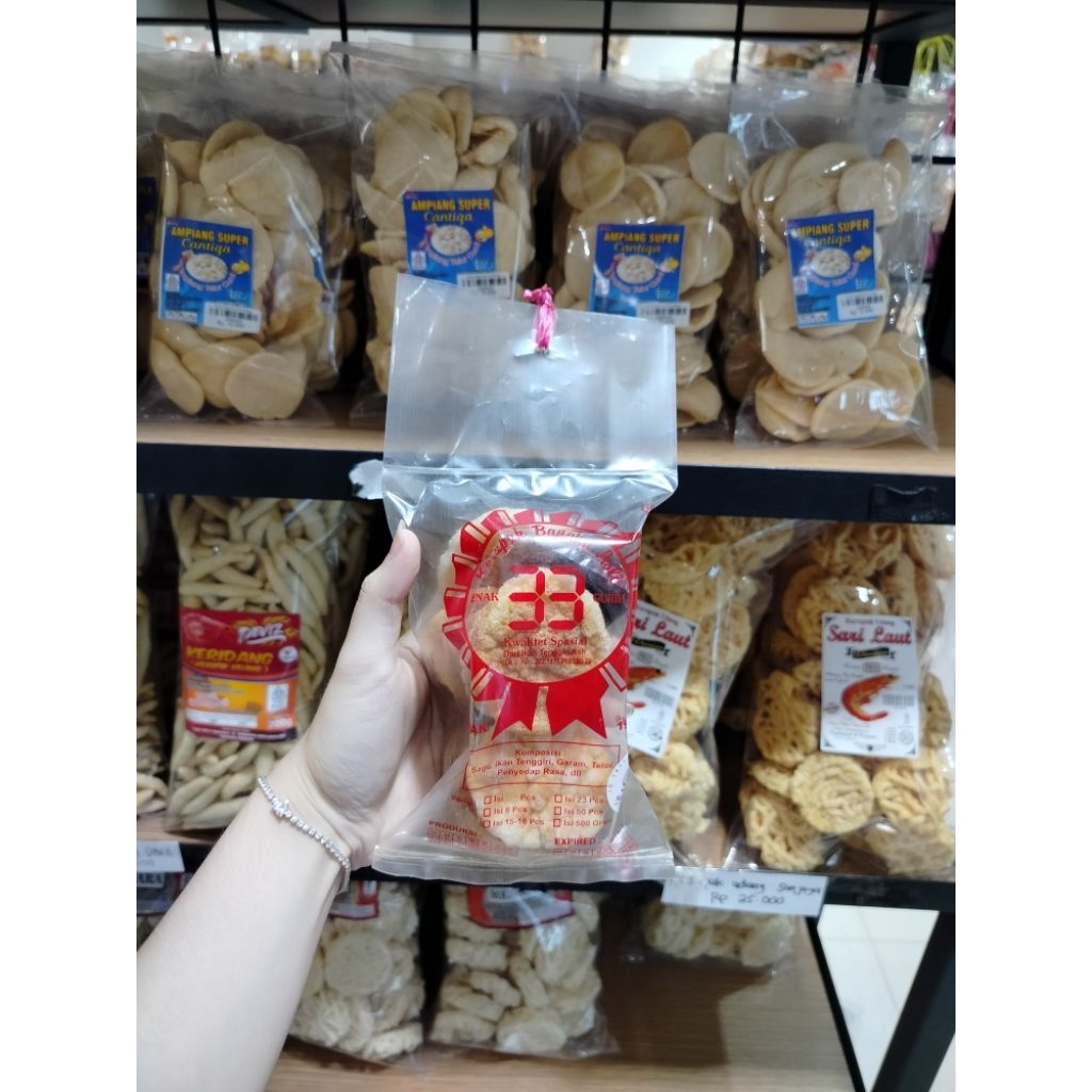 

Kemplang panggang khas Bangka cap 33, mini bantet