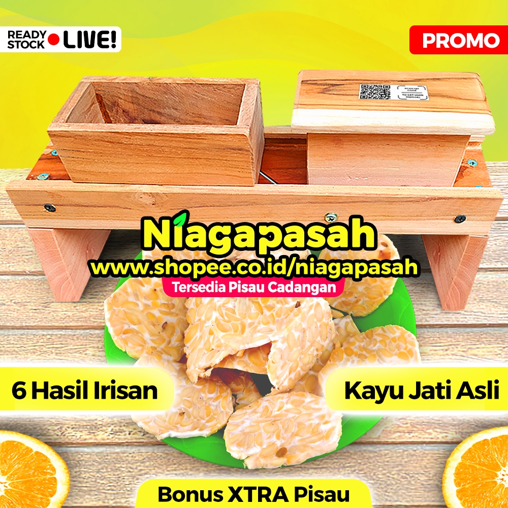 Alat Pemotong KERIPIK TEMPE SAGU MENDOAN Serbaguna - 6 In 1 Slicer