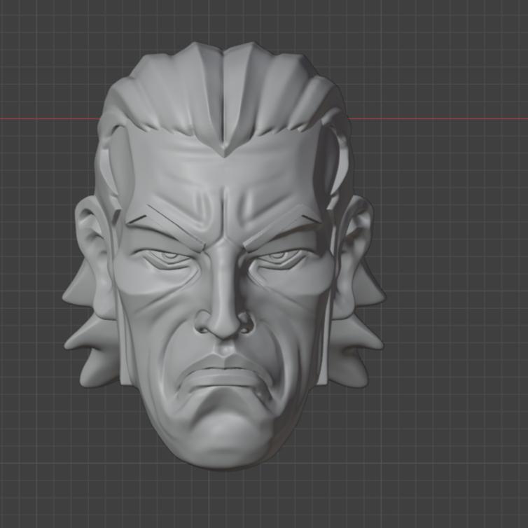 Headsculpt Head HS Dagger King One Punch Man Kitbash Action Figure 005 Marvel Legends Vtoys Nwtoys D