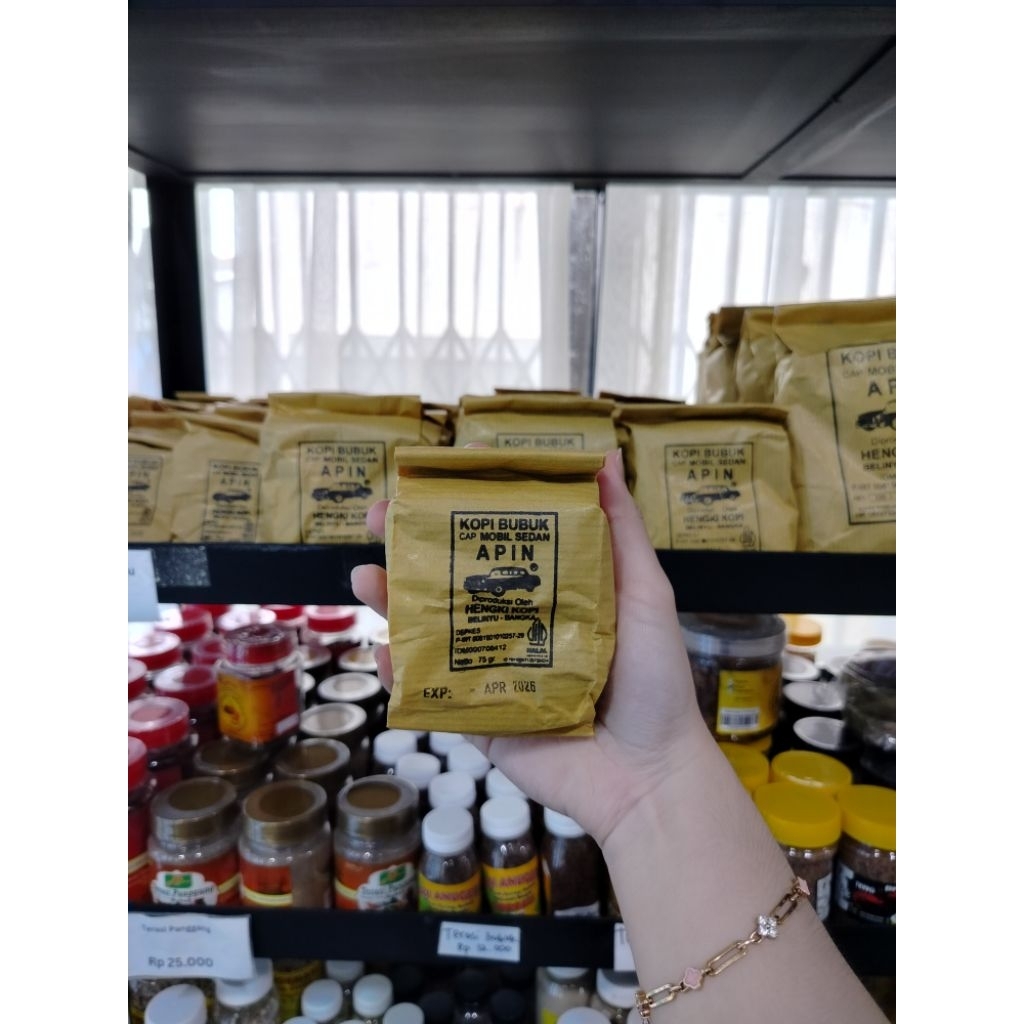 

Kopi khas Bangka dari Belinyu cap Apin