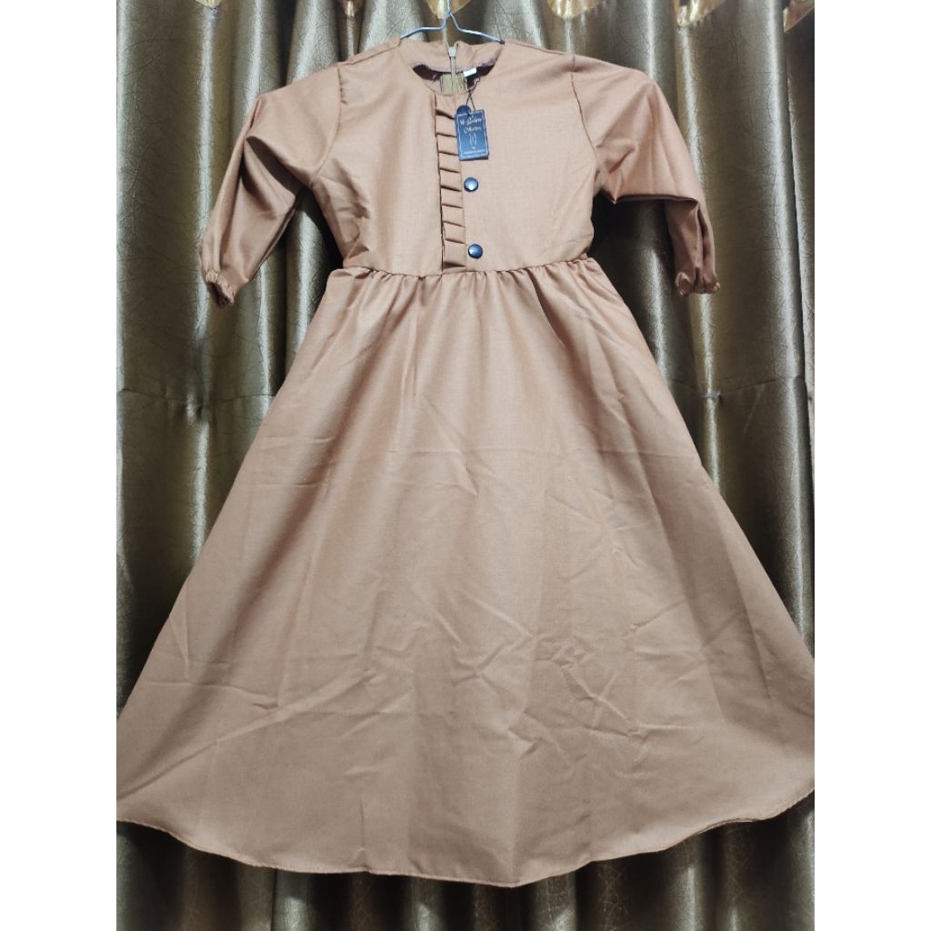 gamis anak perempuan bahan toyobo fodu