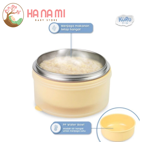 Kuru SP40 Stainless Steel 316L Kids Bowl  | Mangkok Makan Stainless Anak