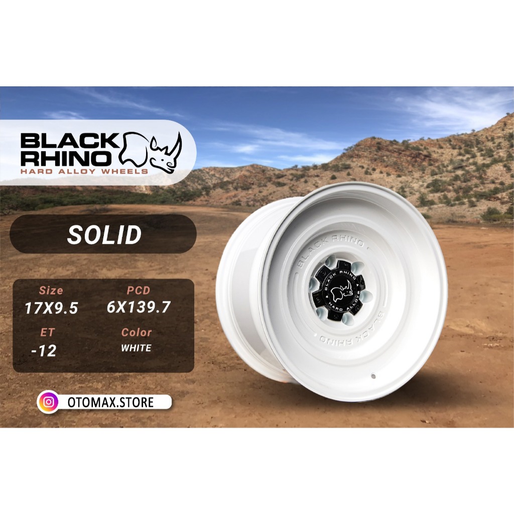 Velg Mobil Black Rhino Solid Ring 17 White