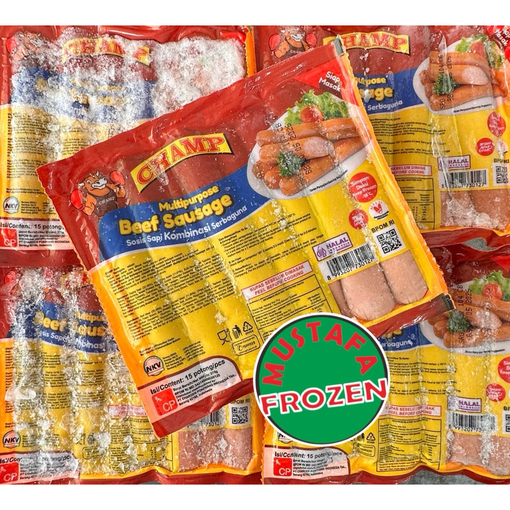 

Champ Sosis Sapi 375gr (15pcs)