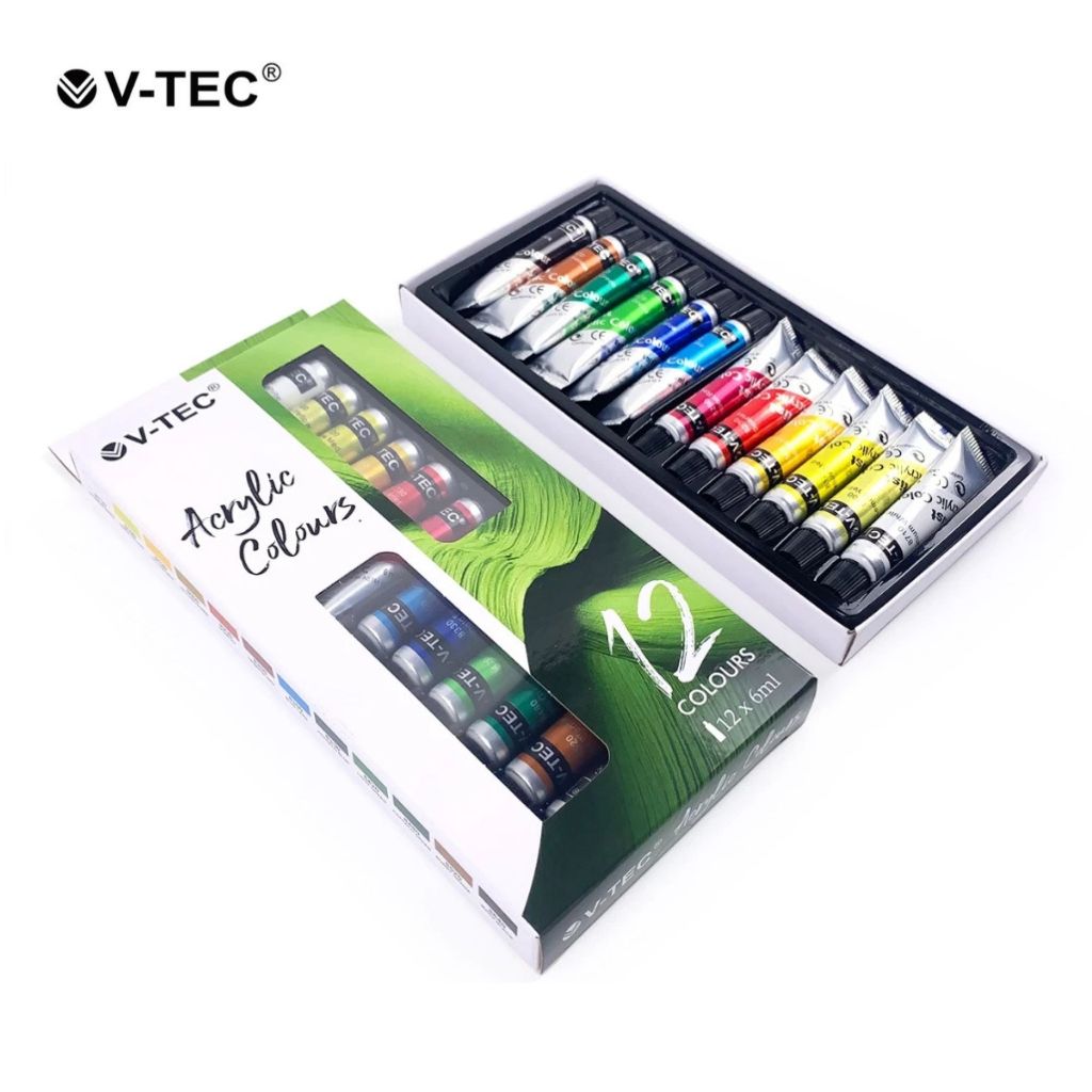 

Cat Acrylic Akrilik Acrylic Color V-TEC VT-612 12 warna 6ml