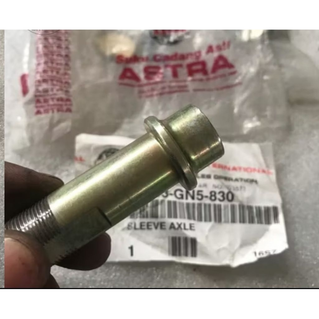 42303 gn5 400 830 original astra International ahm Honda motor besi baja hitam Sleeve rr wheel nut m