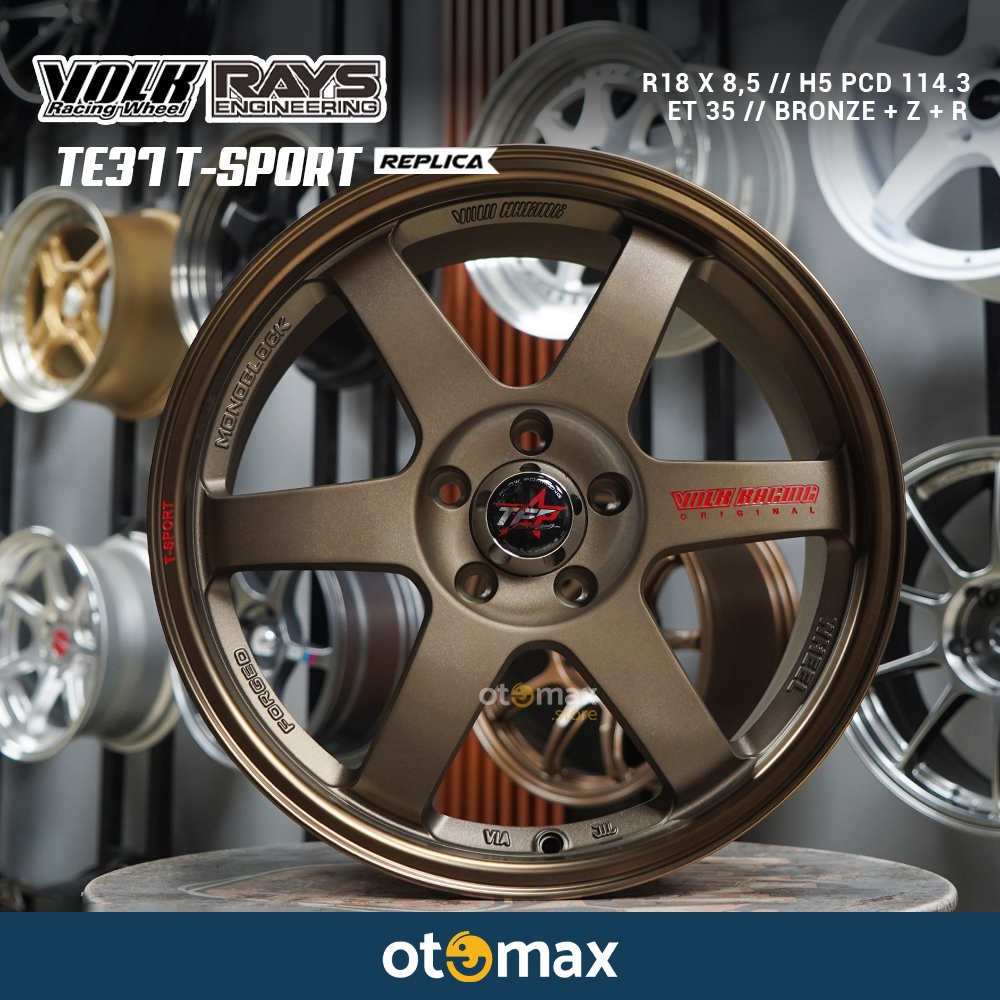 Velg Mobil Rays TE37 - SPORT Ring 18 Bronze+Z+R