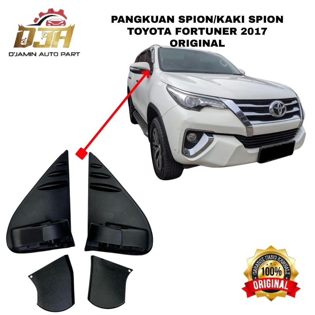 Pangkuan Spion Fortuner VRZ 2017, kaki Spion Fortuner VRZ 2017