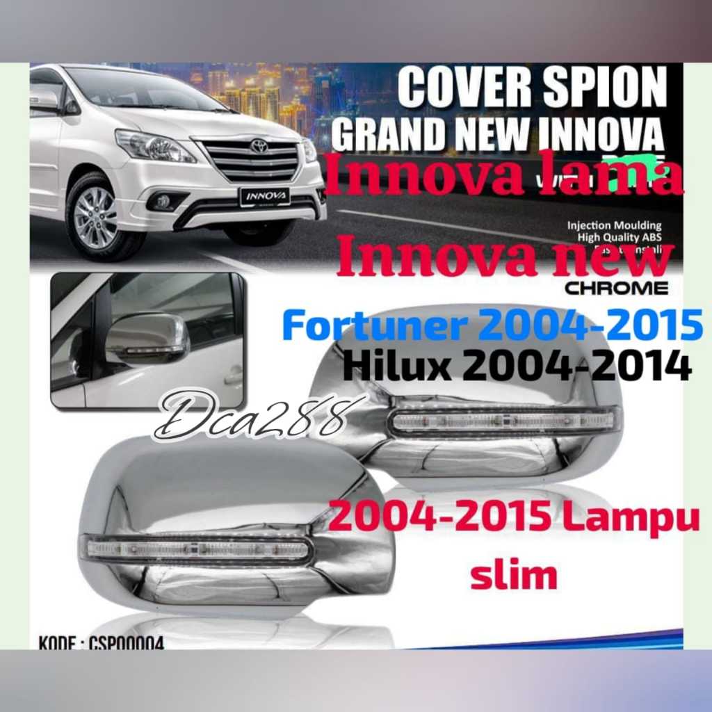 COVER SPION TUTUP SPION INNOVA LAMA/OLD BARU/NEW GRAND NEW INNOVA BARONG 2004 2015 COVER SPION