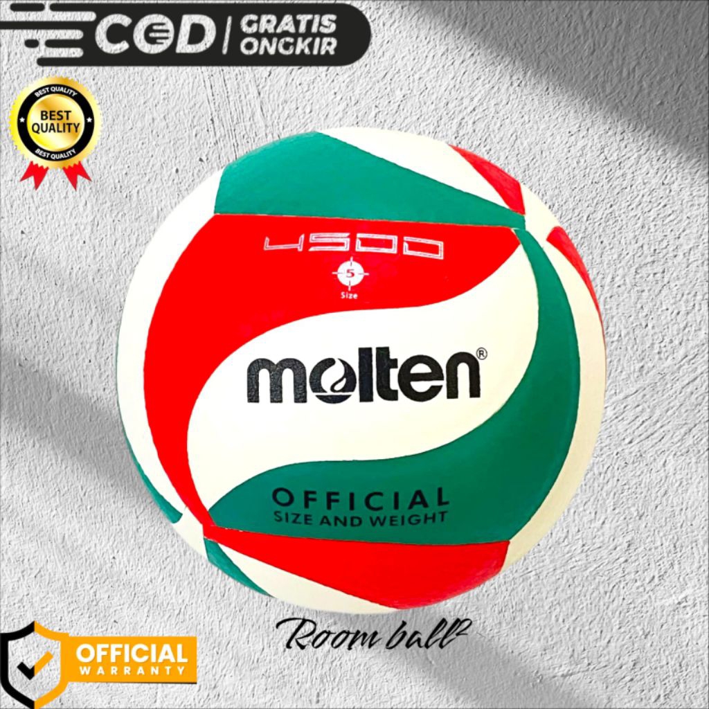 PREMIUM BOLA VOLI VOLLY VOLLEYBALL MOLTEN MAINAN ANAK ANAK BAL PRESS TEMPEL GRATIS PENTILASI DAN